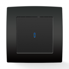 Διακόπτης Αλε-Ρετουρ με Λυχνία Ανθρακί City 193021L